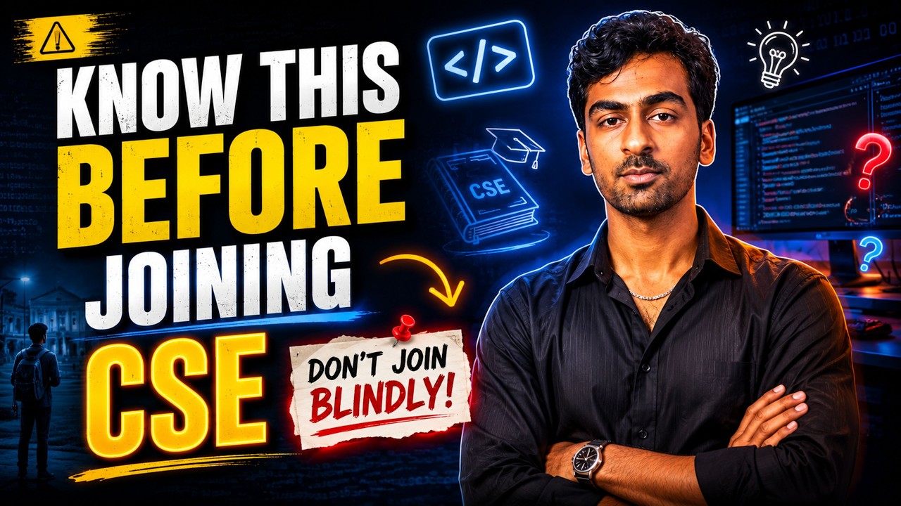 KNOW THIS Before Joining CSE Engineering in 2026 | Biggest Truths Nobody Tells You