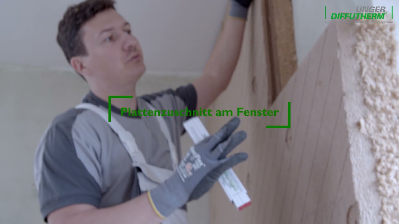 Innend&auml;mmung Do-It-Yourself (Video Plattenzuschnitt am Fenster 11/17)