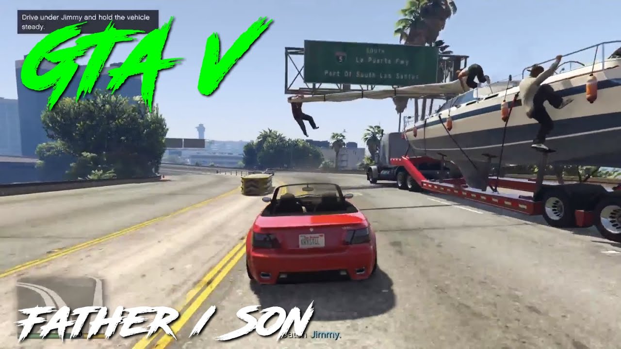 GTA V - Gameplay - Mission: Father/Son (PS4 PRO)