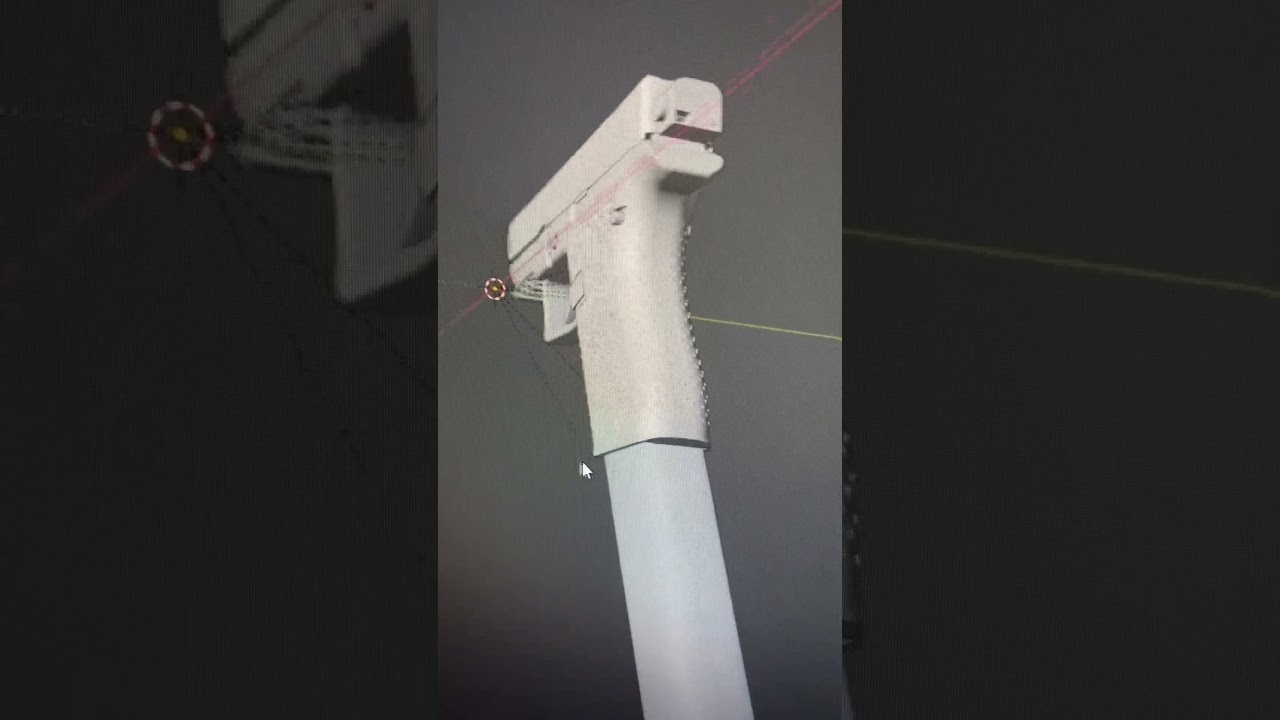 Making A Custom GTA 5 / FiveM Glock With Switch 🥶🔥😤 #Shorts #GTA5 #GTAV #GTARP #FiveM #Blender