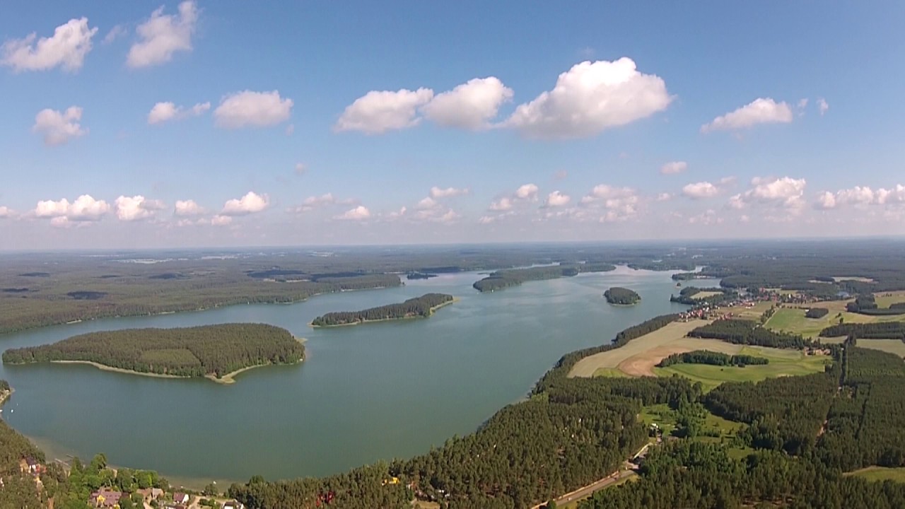 Jezioro Wdzydze i lotnisko Borsk  - Kaszuby 2016r (Poland)