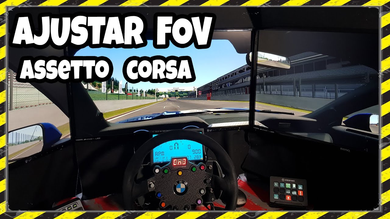 Tutorial Configurar FOV Assetto Corsa Field of View | 3 Monitor | Facil y rapido Simracing Español