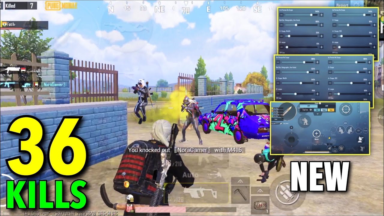 MY NEW SENSITIVITY & SETTINGS with CODES 🔥 5 Finger + Gyro | NEW UPDATE!! | PUBG Mobile