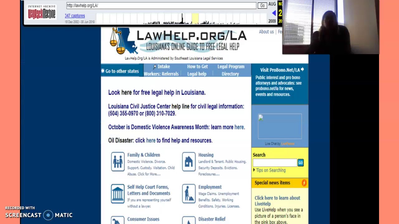 Time Warp -- Louisiana LawHelp Then and Now (long version)