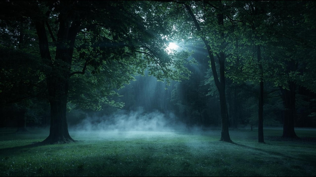 some nights the rain feels like a friend | gentle forest rain for sleep.