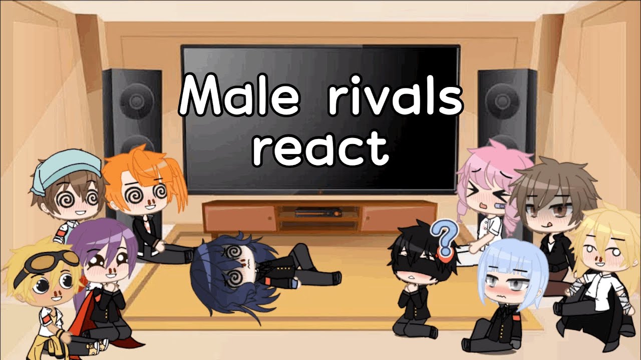 Male rivals react to Ayano dancing | GachaStudio Luna