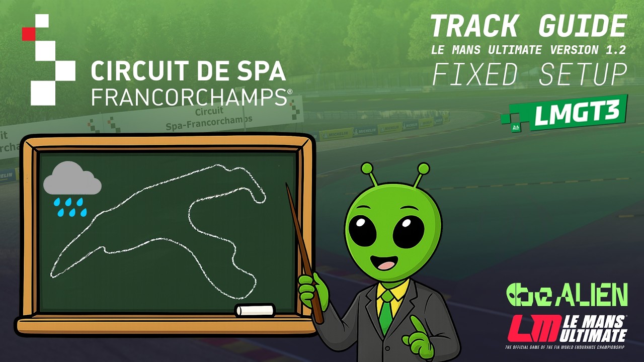 Le Mans Ultimate GT3 Fixed Setup Track Guide: Spa Wet (1.2.4)