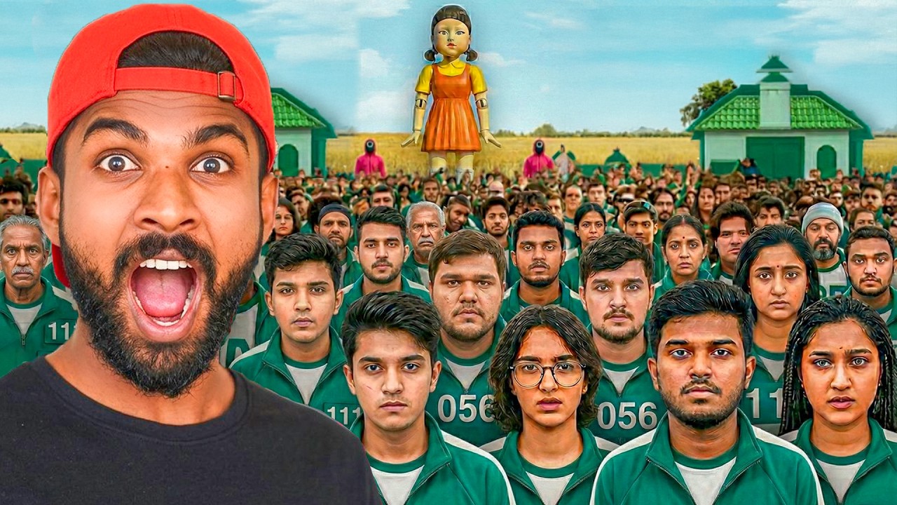 අන්තිම වෙනකන් මැරෙන් නැතුව හිටියොත් රු.100,000​ක් | Squid Game in Real Life
