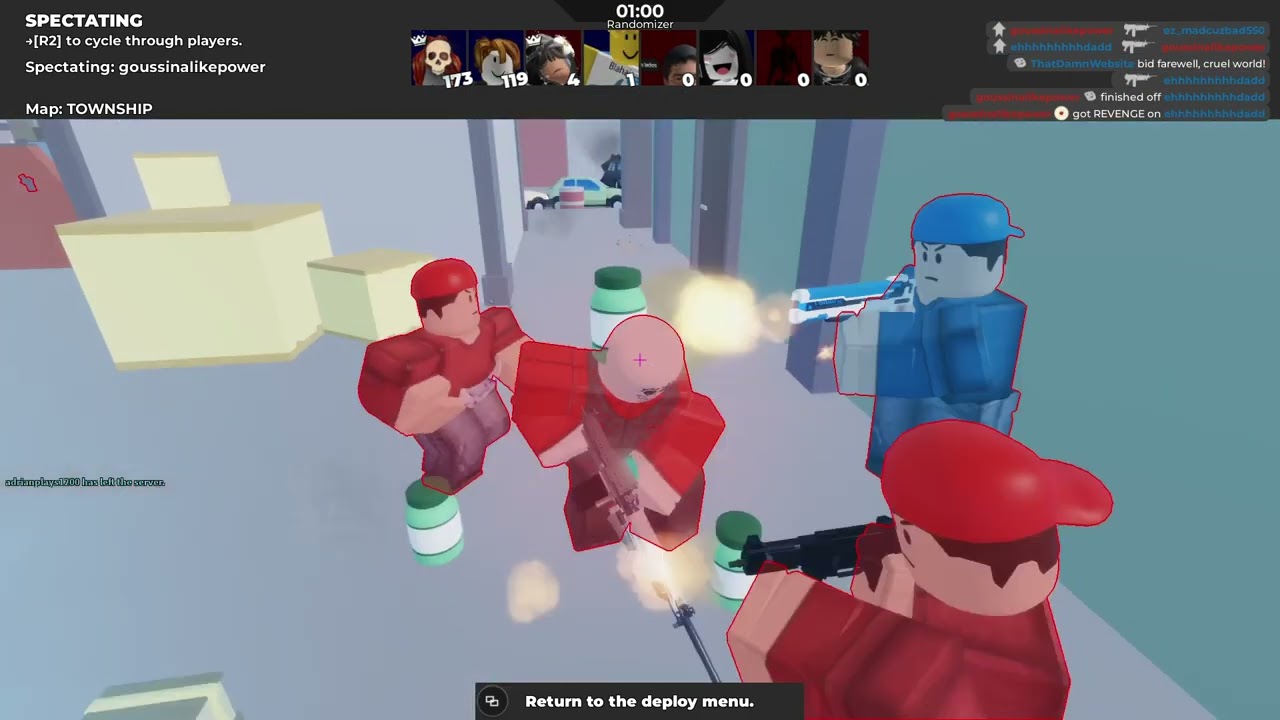 Spectating hackers in Arsenal | Roblox