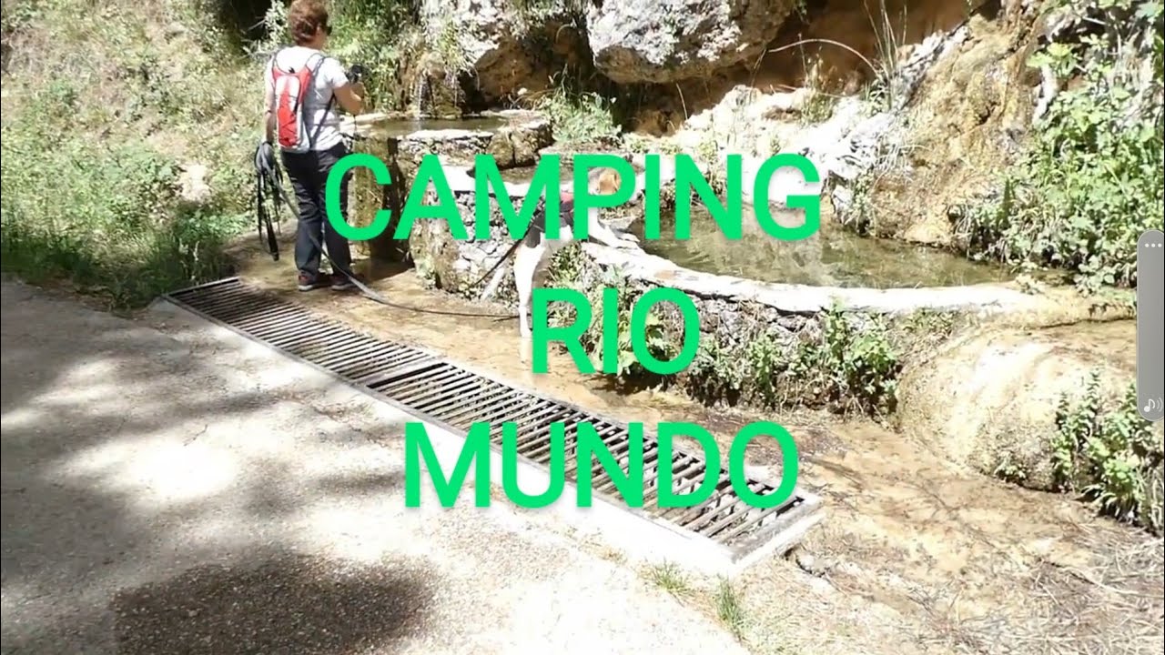 CAMPING RIO MUNDO. ESCAPANDO DEL CALOR.🌅💦 con perros y caravana 🚙🚙 #caravana #turismo #camping