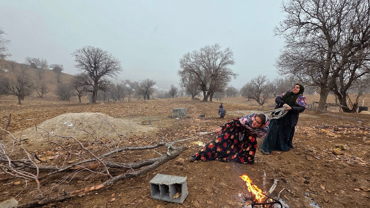 ❄️💪 The Hardest Job Nomadic Women Do in Freezing Winter | You Won’t Believe This