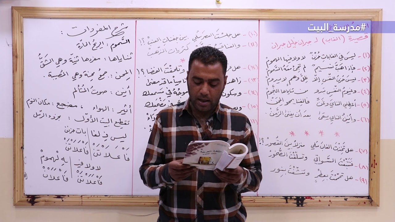 الصف 12    اللغة العربية   الوحدة 1   قصيدة الغاب