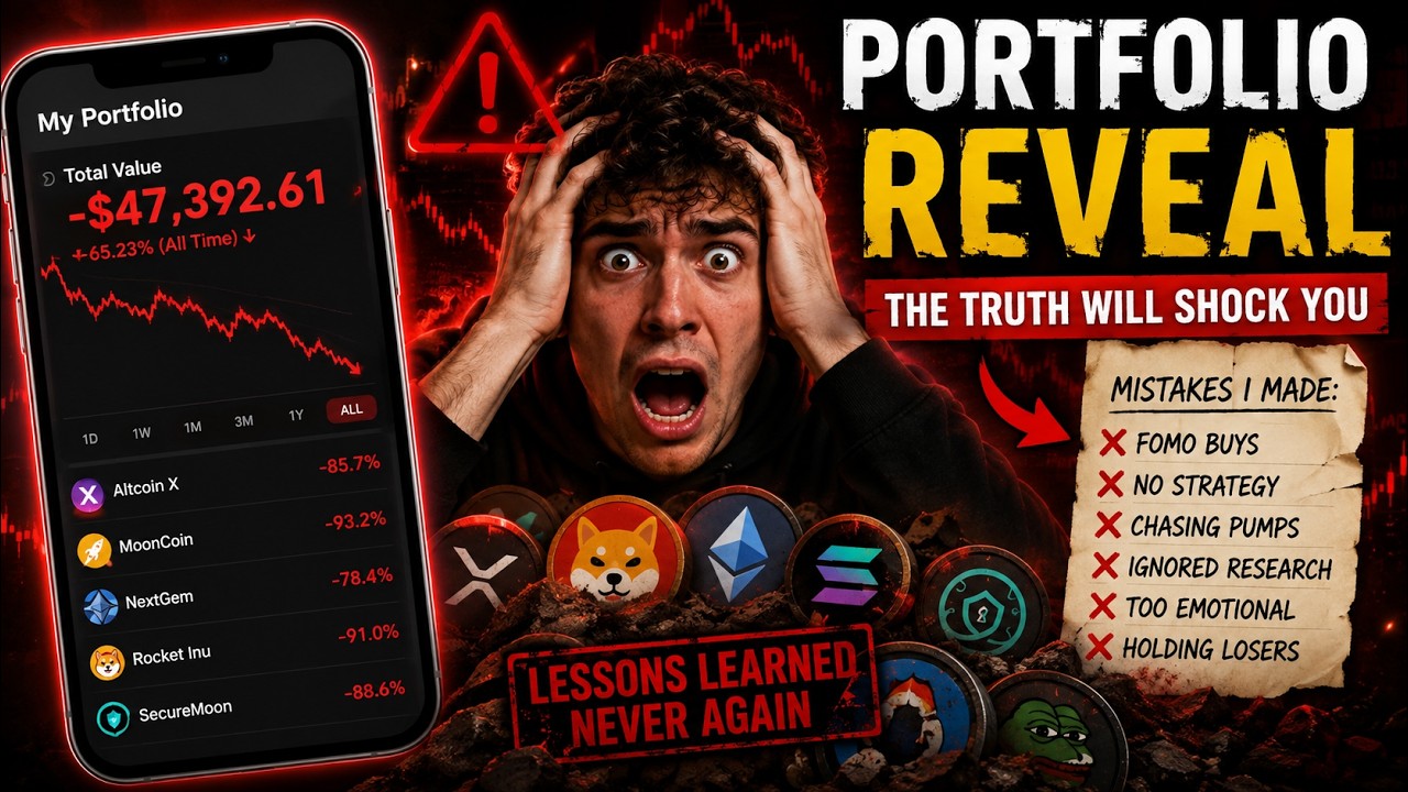 😱Portofolio reveal ! My Crypto Mistakes and Trades !