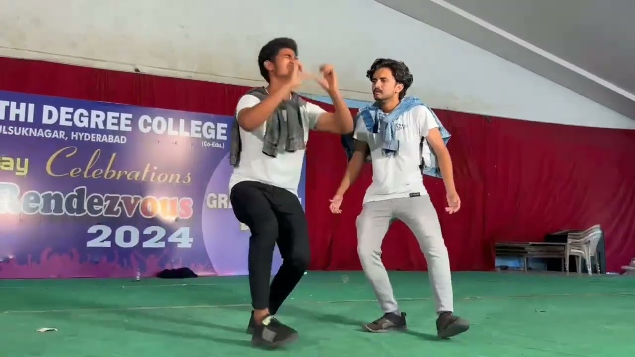 Duet dance performance at our college freshers day.