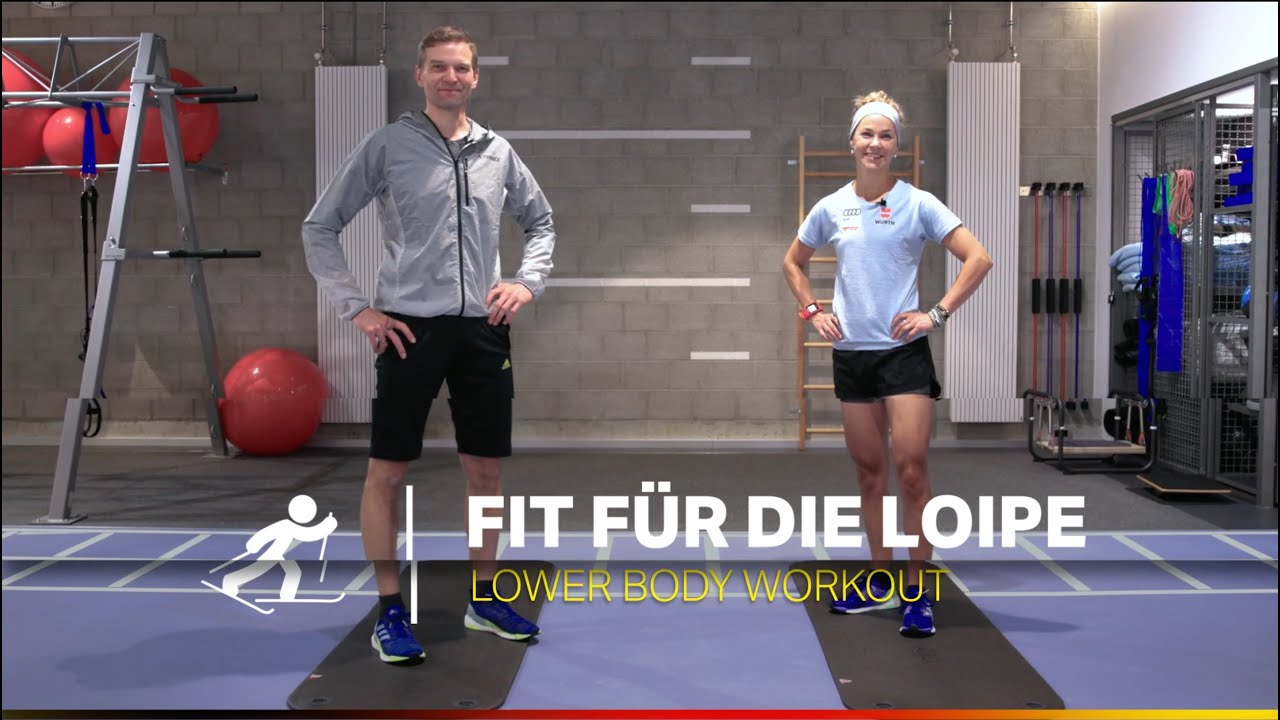 DSV Fitness mit Markus | Ski Langlauf Lower Body Workout mit Steffi B&ouml;hler