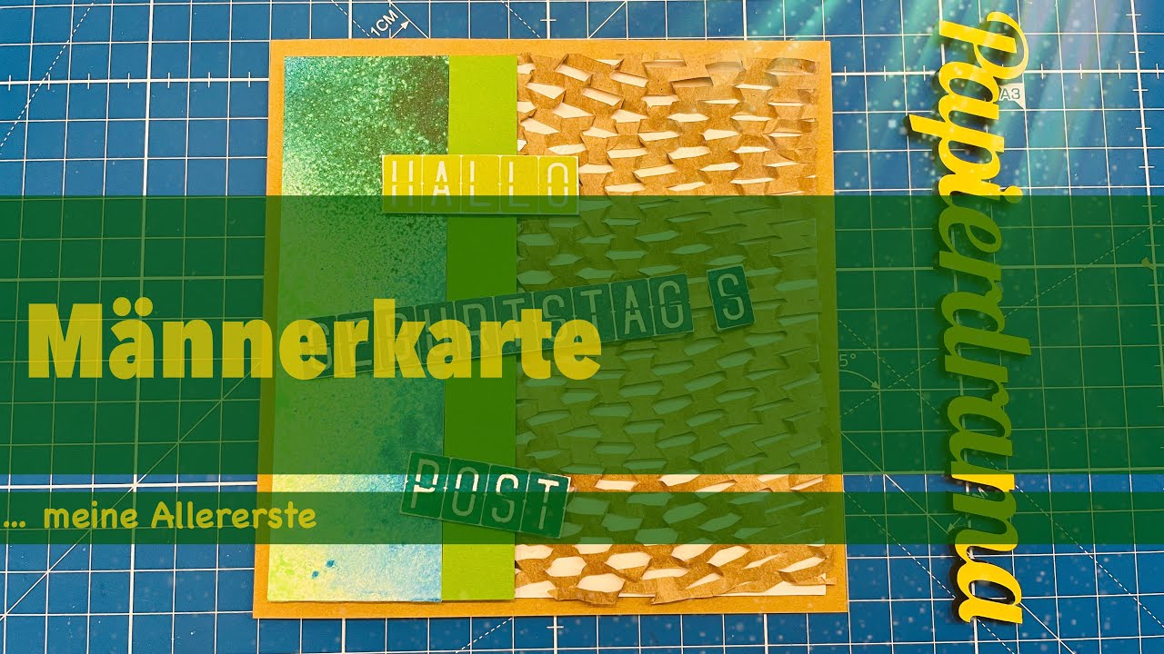 Tolle Männerkarte basteln / Upcycling / auch für Anfänger