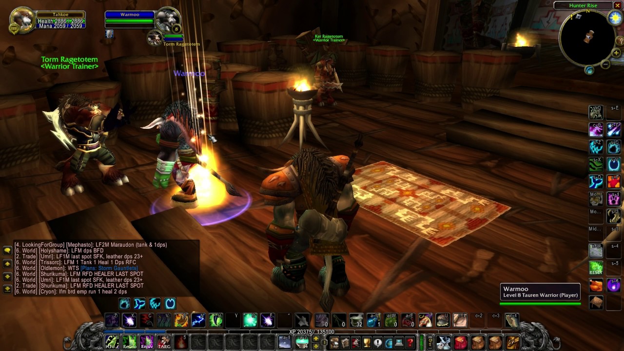 Where is the Warrior Trainer of Thunder Bluff - Vanilla WoW  Elysium