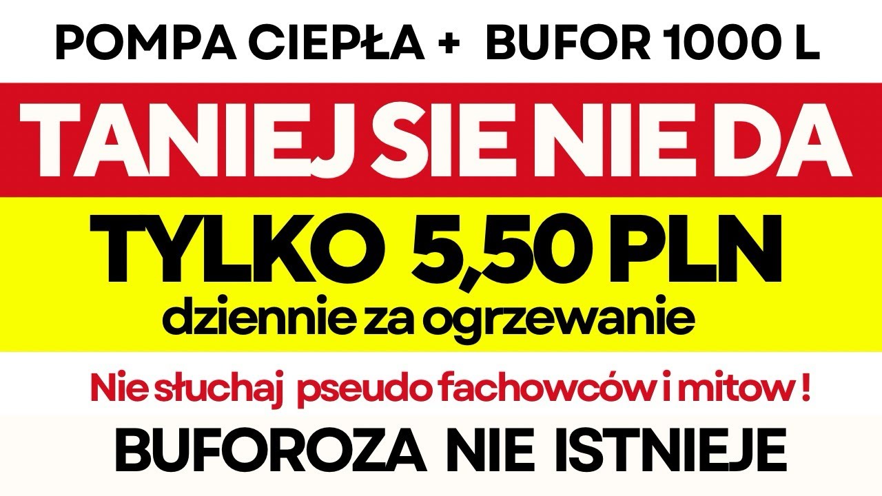 NAJTAŃSZE OGRZEWANIE czyli BUFOR + POPMA w taniej taryfie TO DZIAŁA, grzanie do 50 stopni ma sens !