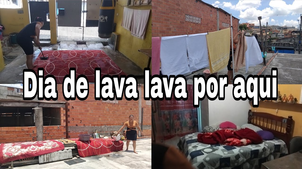 Dia produtivo 🥰 🥰 lavei os  banheiros e os tapetes  muito calor por aqui