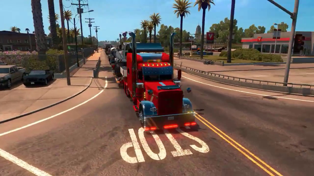 🎮 American Truck Simulator Peterbilt 389 Custom With Loud Jake Brake and Train Horn