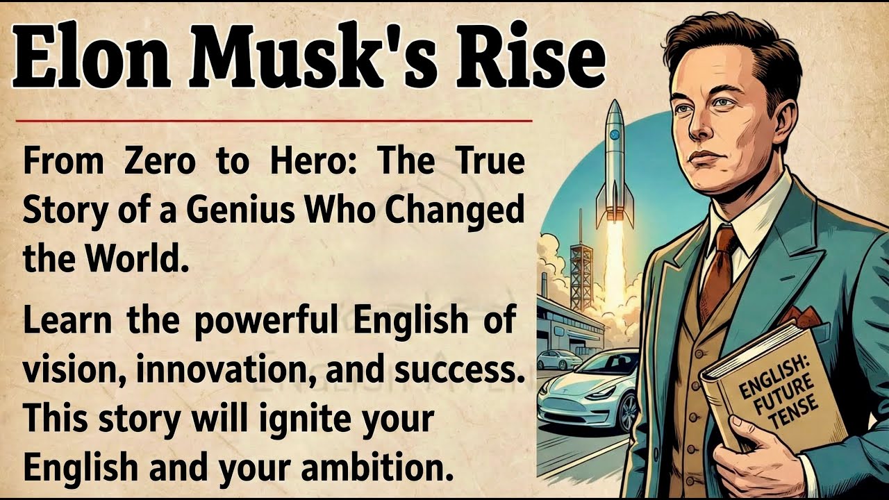 Elon Musk's Story || Learn English Through Story 🔥 || Graded Reader | English Listening Practice