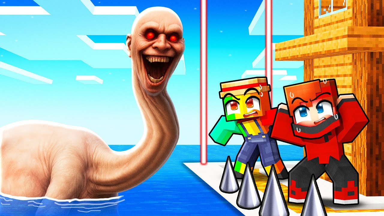 HAND SEA MONSTER vs Base Ultra Sécurisée sur Minecraft !