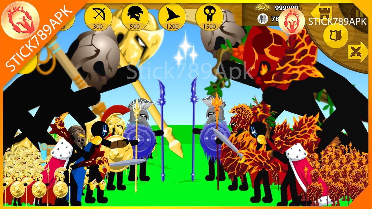 MEGA GOLDEN GRIFFON, XIPHOS VS FINAL BOSS LAVA, GIANT BOSS LEAF | Stick War Legacy Mod | Stick789Apk