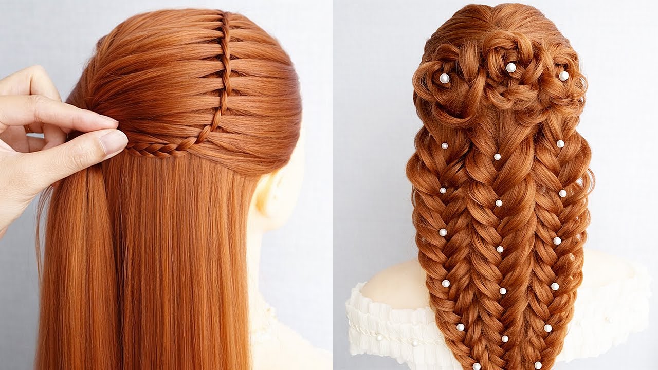 Easy Messy Braid Hairstyle for Long Hair | Elegant Wedding & Party Look