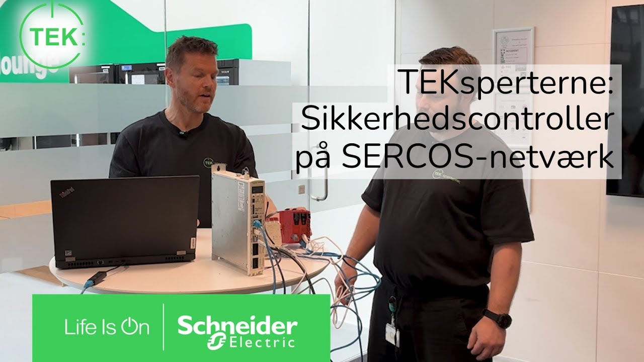 Guide til opsætning af sikkerhedscontroller (SLC) på SERCOS-netværk