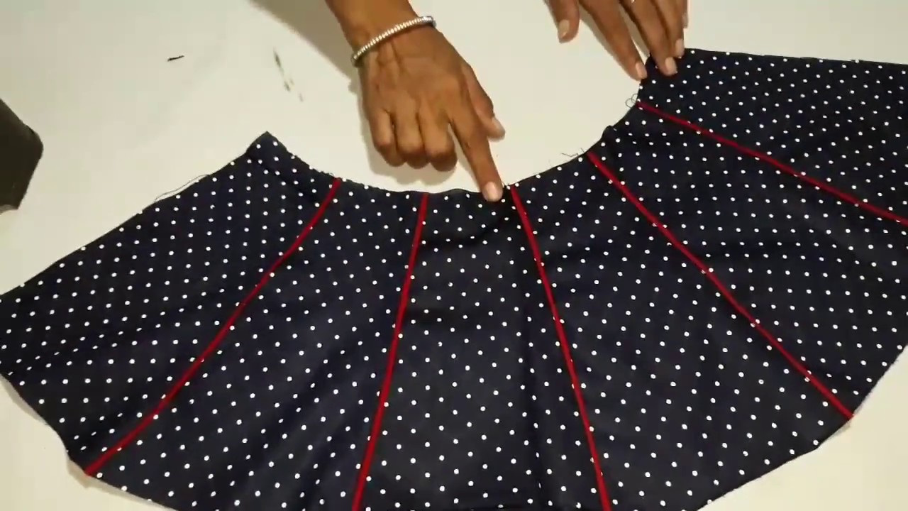 umbrella frock cutting and stitching in hindi
