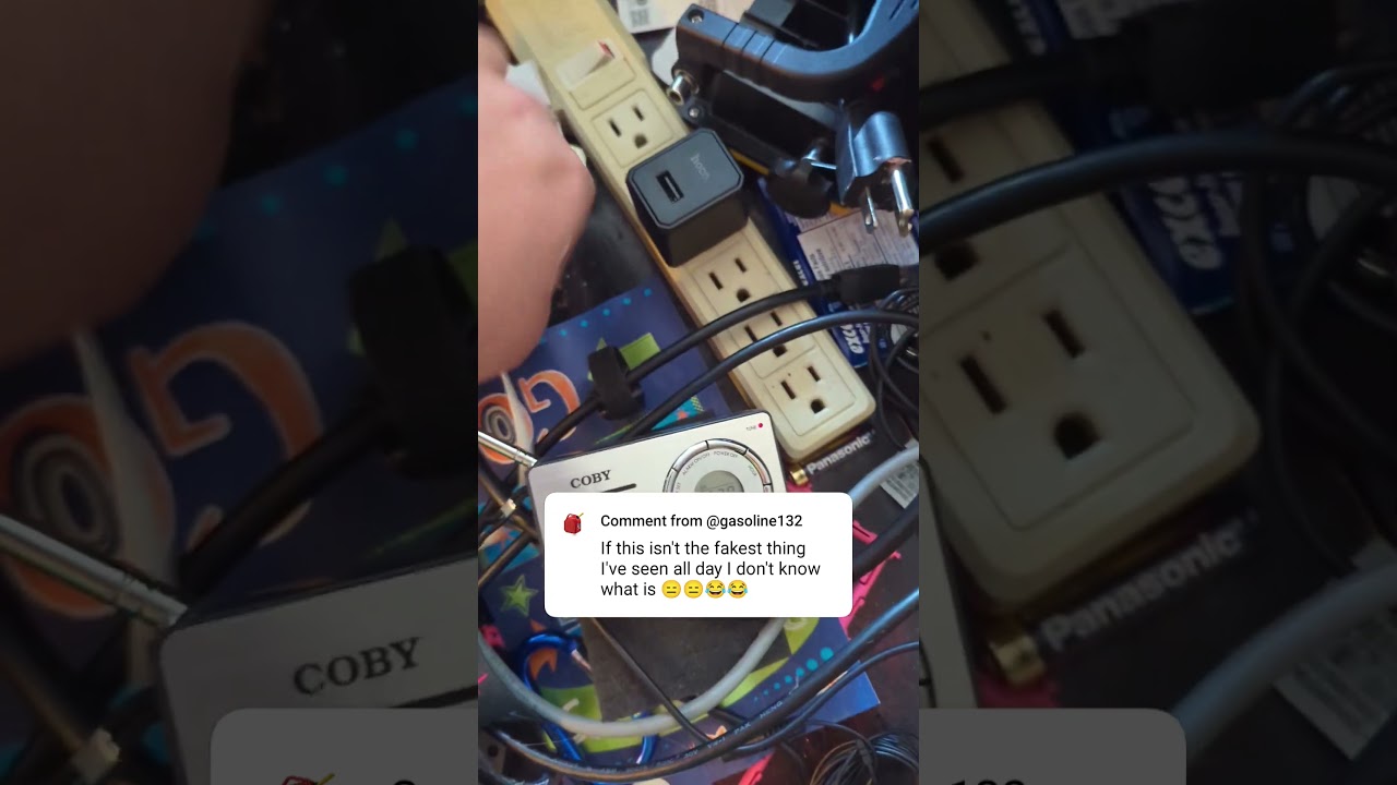 A demonstration of EFI/RFI (electromagnetic /radio frequency interference) from a faulty USB charger