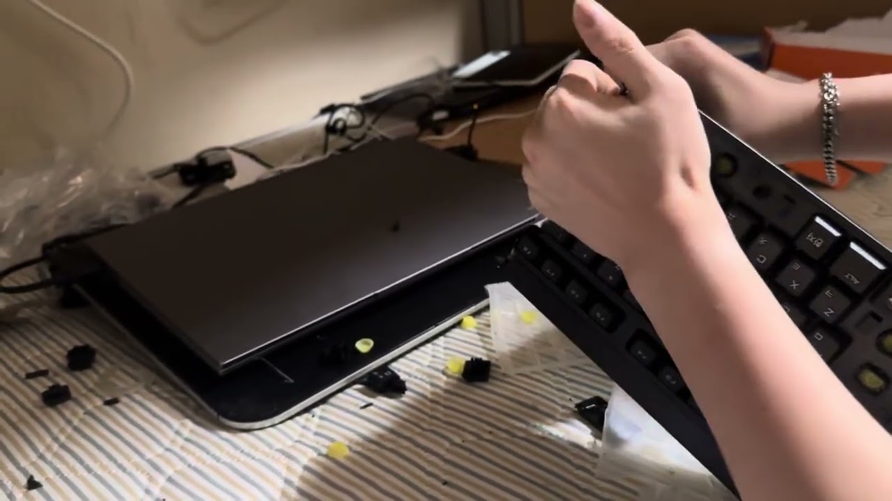 Smashing a cheap keyboard
