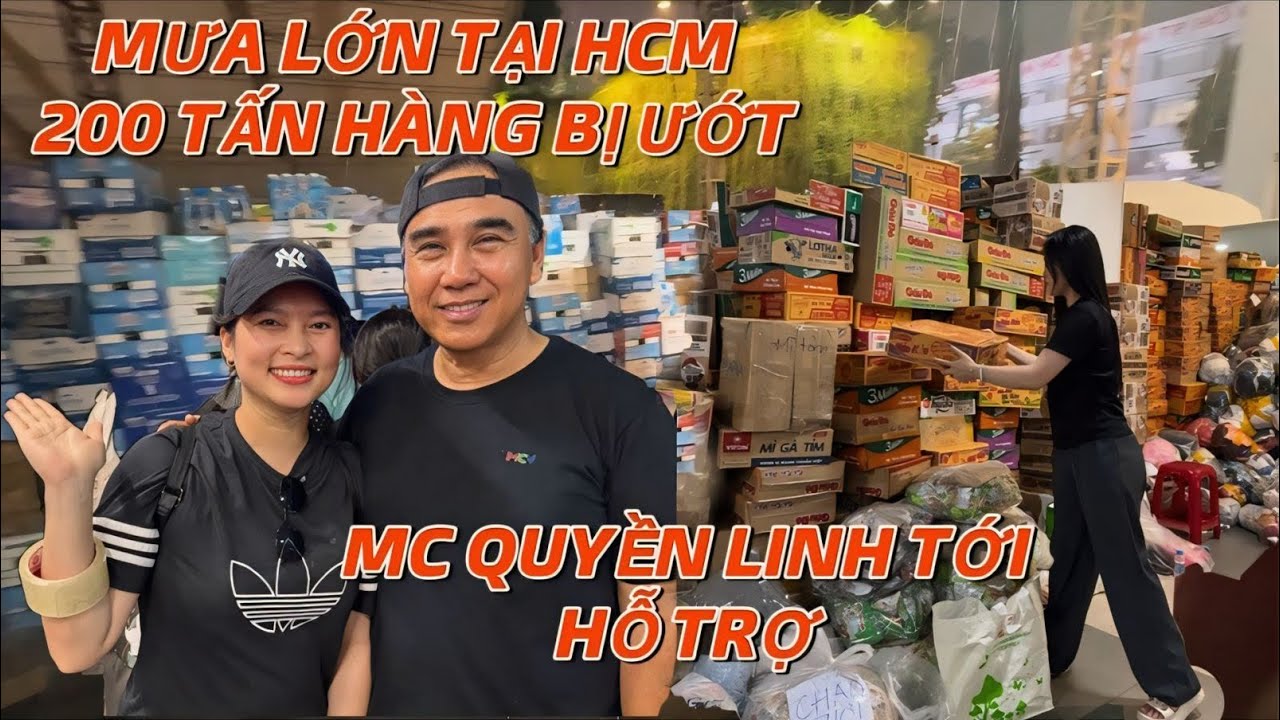 HCM MỘT ĐÊM KHÔNG NGỦ KHI HƠN 200 TẤN HÀNG CỨU TRỢ BỊ MƯA LỚN LÀM HƯ HỎNG NẶNG | NẤM BEE