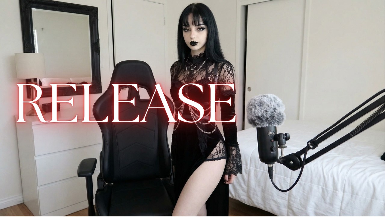your goth girlfriend gives you encouraging whispers ASMR