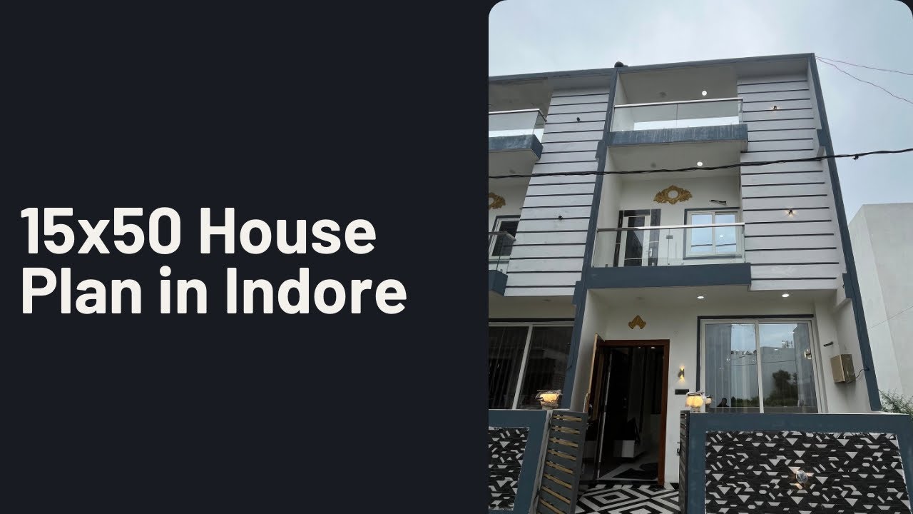 15x50 Ghar Ka Naksha | Budget-Friendly Modern Home Design | 15x50 House Plan with Front Elevation