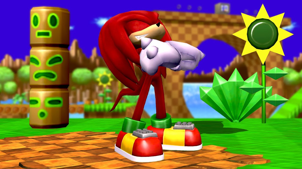 Playable Knuckles in Smash Bros. Brawl