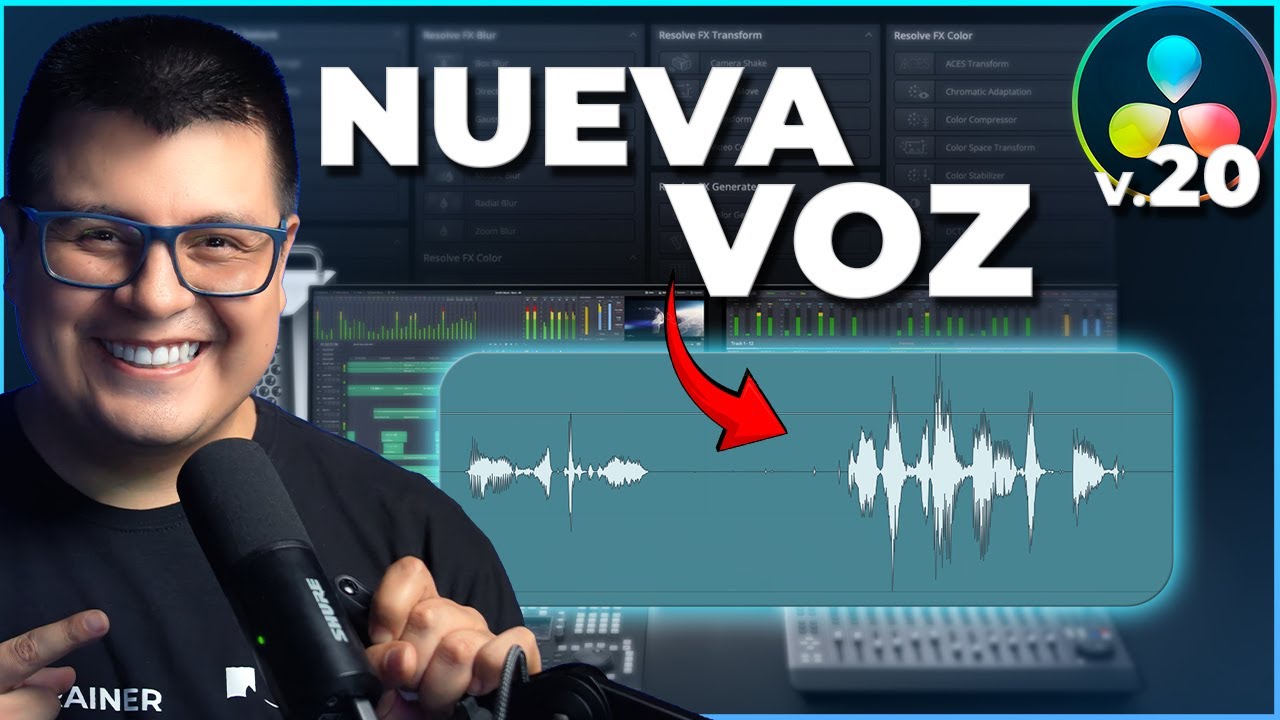 ¡Clona Tu Voz en DaVinci Resolve 20 con IA!