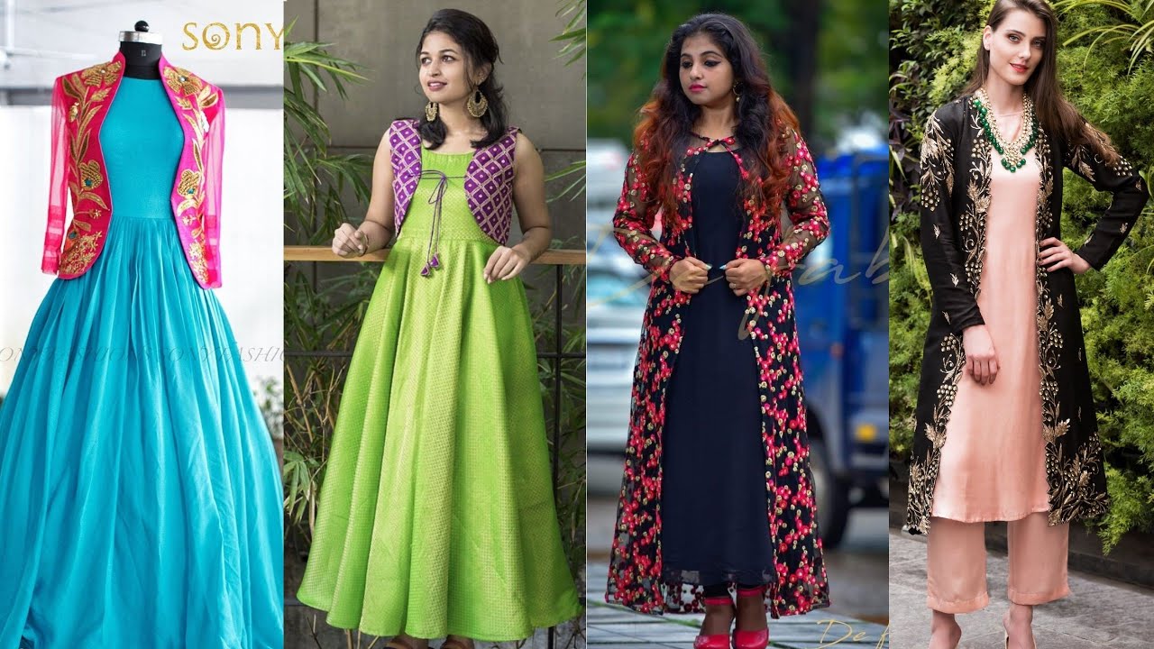 Plain punjabi suits with jacket designs - Plain suits को कोटी के साथ stylish look दे