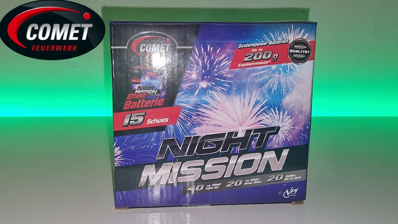 Night Mission von Comet | Günstige Effektbatterie