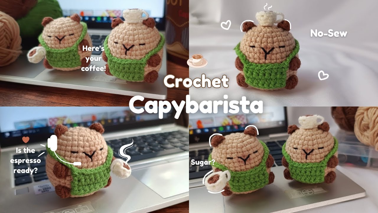 ♡ No Sew CAPYBARA ♡ A Crochet Tutorial | Easy Step by Step ☕ 🤎