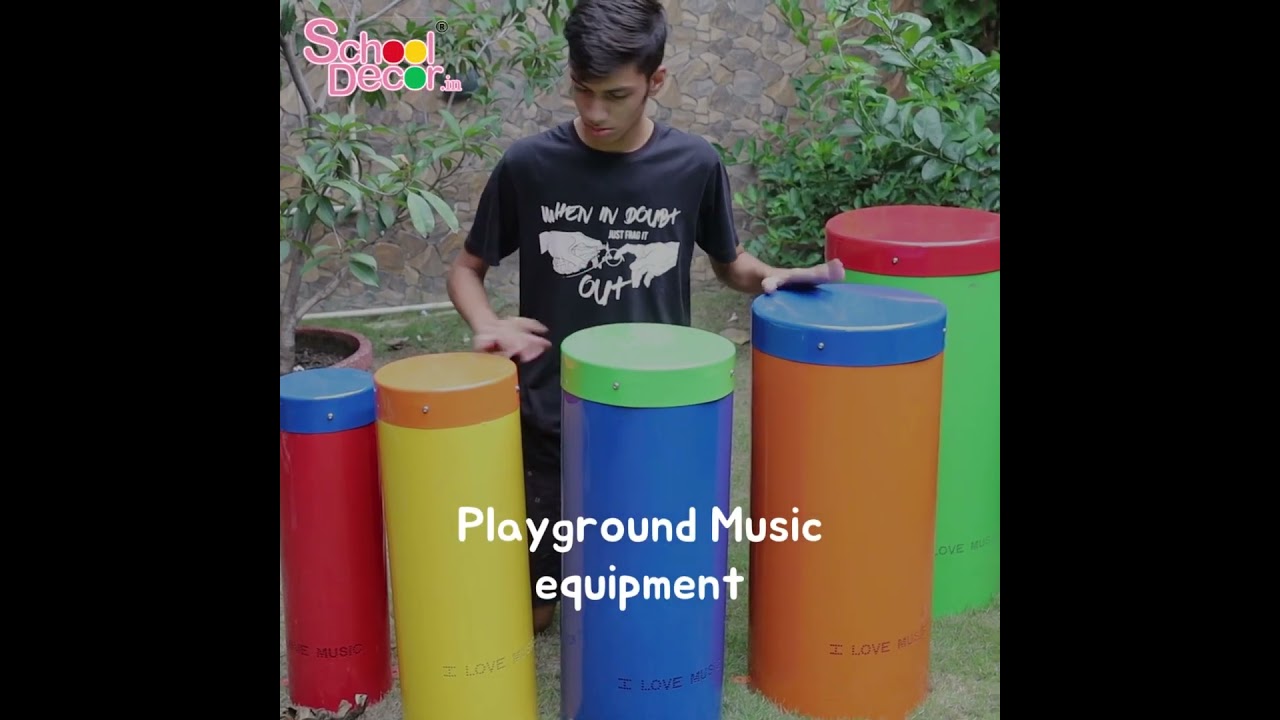 Outdoor Musical Instrument for School Playground: #outdoormusicplay, #percussion
