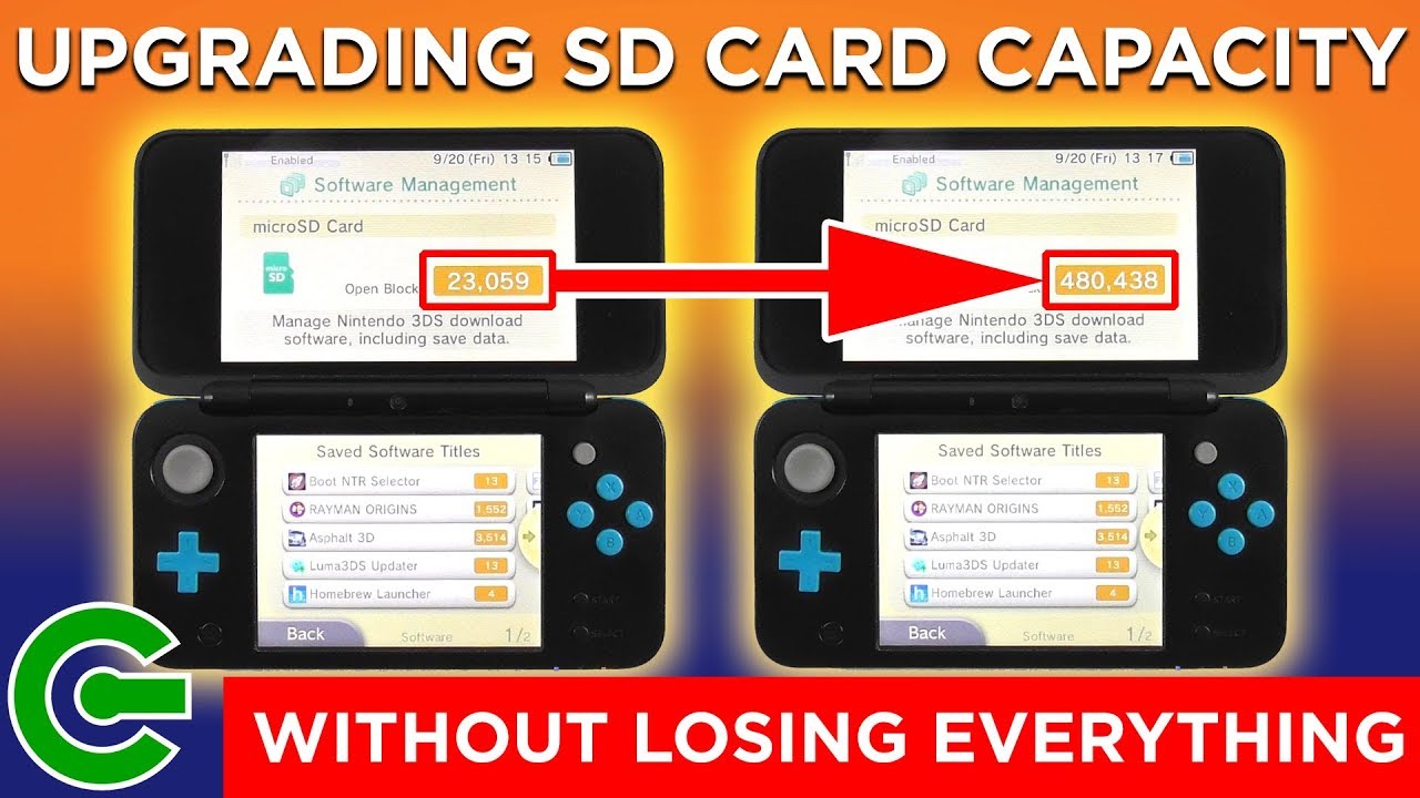 Обновление SD-карты Nintendo 3DS без потери данных