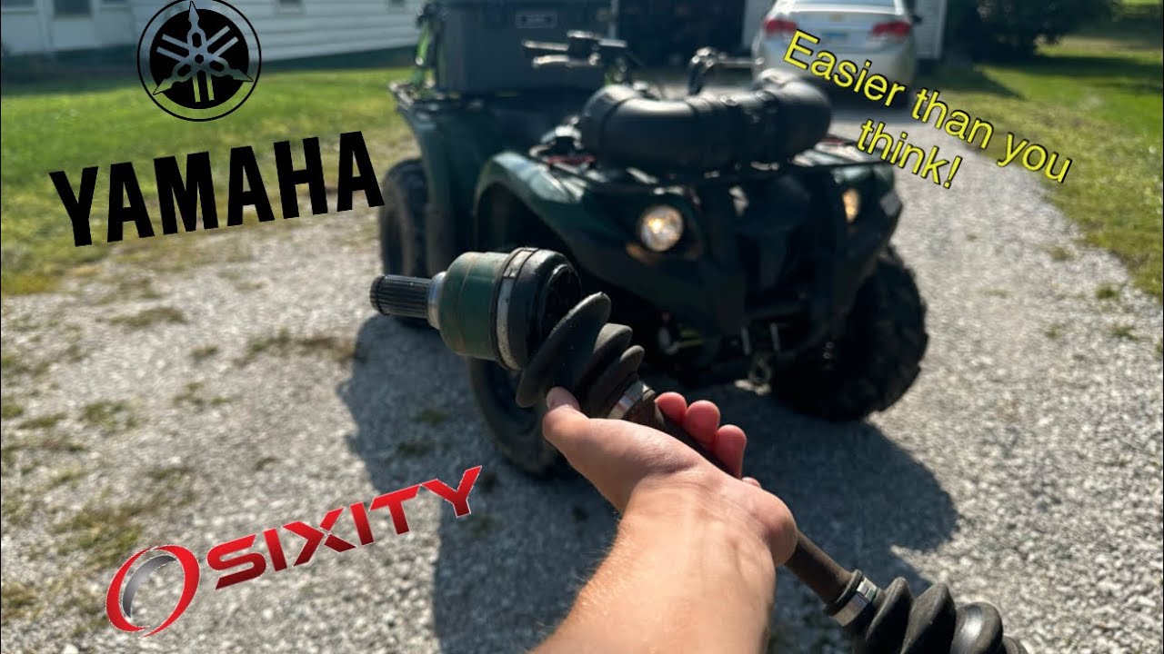 How to Install a 2011 Yamaha Grizzly 450 Rear Axle.