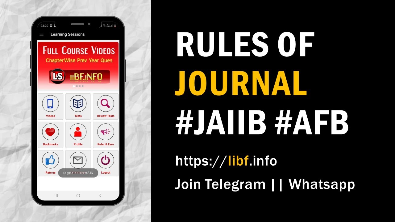 Rules of Journal || JAIIB || Target JAIIB Accounting and Finance - AFB Basics 🔥🔥🔥