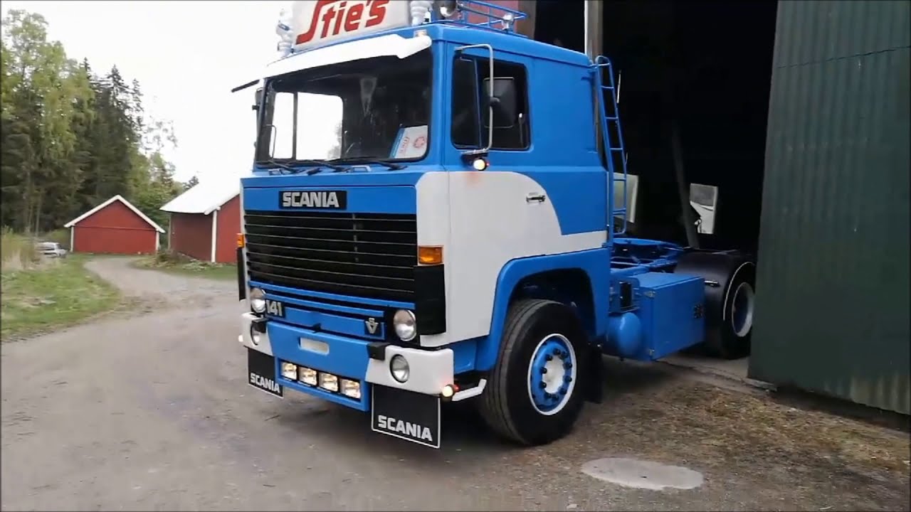 SCANIA 141 V8 1980. STIES. EXCITMENT FOR THE FIRST START UP AND DRIVE FOR THE YEAR 2020 WITH THE RIG