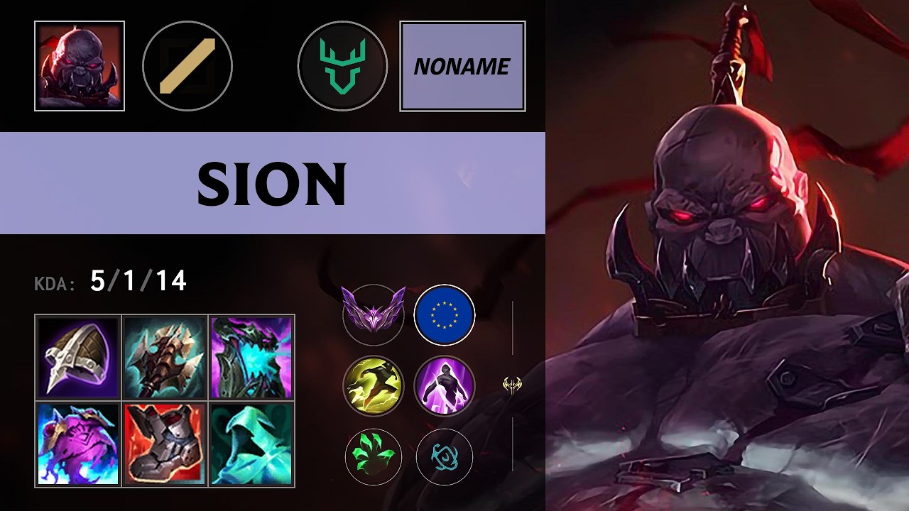 (VER NoName) Sion Mid vs Kassadin - EUW Master Patch 26.11