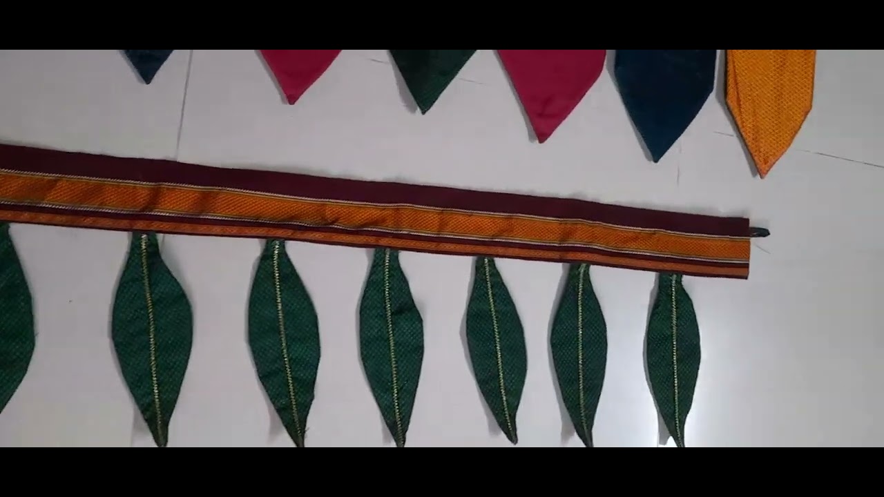 नमस्कार मैत्रीणीनो, आपण चोळीच्या खनापासून छान असे तोरण बनवले आहे. आवडले तर लाईक आणि शेअर करा