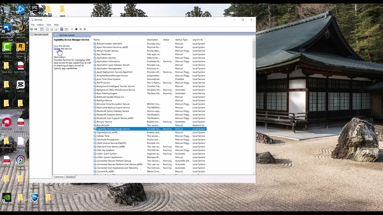 How To Fix Capability Access Manager Service Not Starting Error