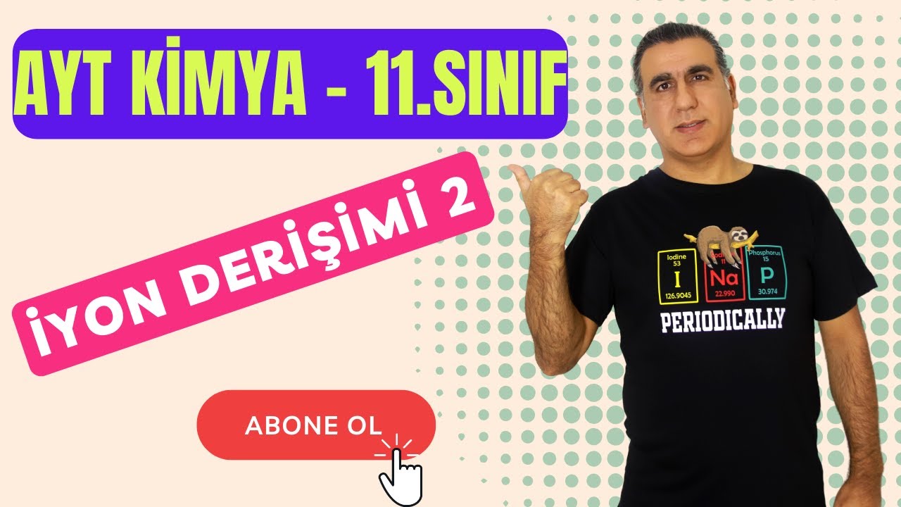 MOLARİTE 4 / İYON DERİŞİMİ  2 ( 11. Sınıf / Ayt Kimya 2024 )