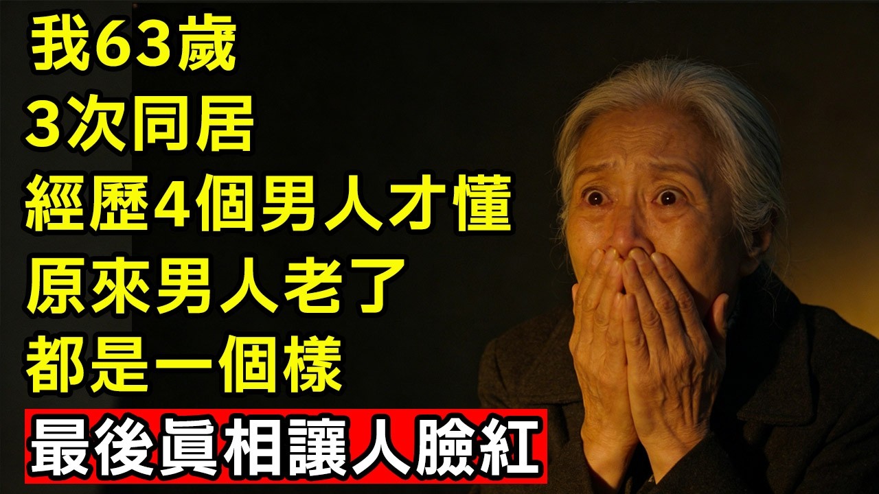 我63歲，3次同居，經歷4個男人才懂：原來男人老了都是一個樣，最後真相讓人臉紅